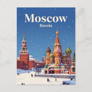 Cartão Postal Moscou Rússia