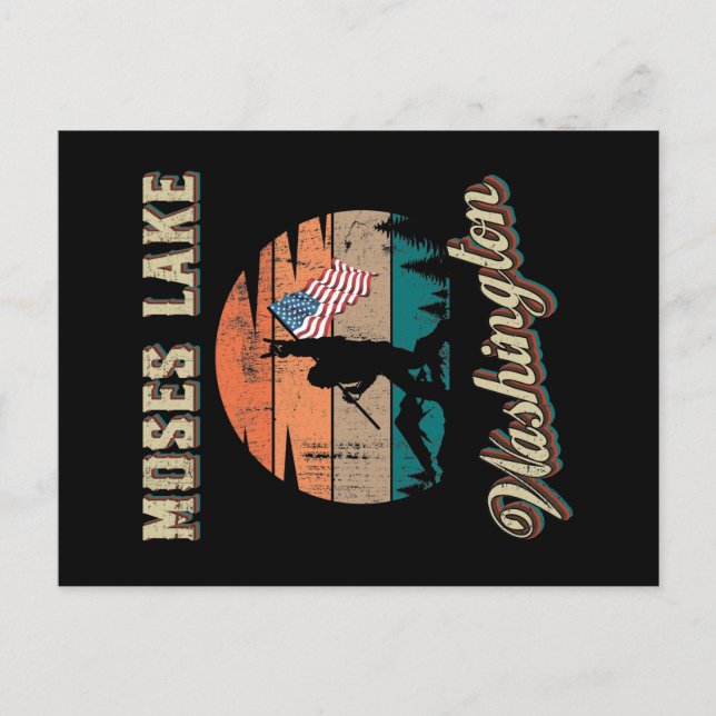 Cartão Postal Moses Lake Washington (Frente)