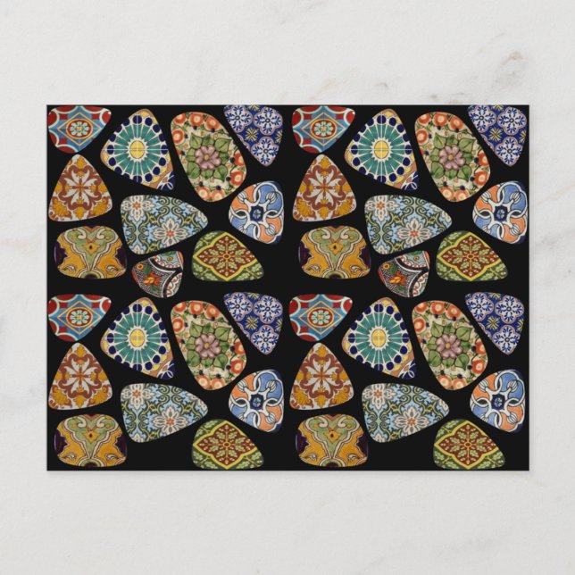 Cartão Postal Mosico Azulejo Espanhol e Mexicano (Frente)