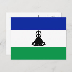 Cartão Postal Mosotho Flag, Bandeira do Lesoto