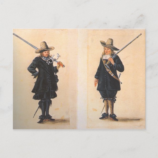 Cartão Postal Mosqueteiros (Frente)