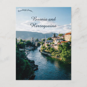 Cartão Postal Mostar Bósnia e Herzegovina