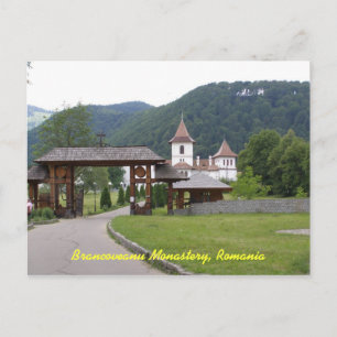 Cartão Postal Mosteiro de Brancoveanu Romênia 1