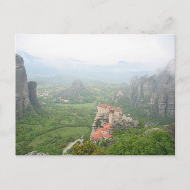 Cartão Postal Mosteiro de Meteora, Grécia (Frente)