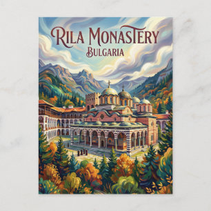 Cartão Postal Mosteiro de Rila Bulgária