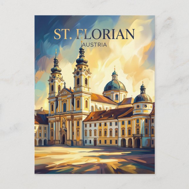 Cartão Postal Mosteiro de St. Florian Áustria (Frente)