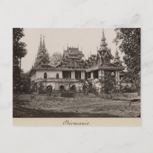 Cartão Postal Mosteiro de Teik Kyaung, ilha de Ka Toe