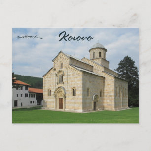 Cartão Postal Mosteiro de Visoki Decani Perto de Peja Kosovo