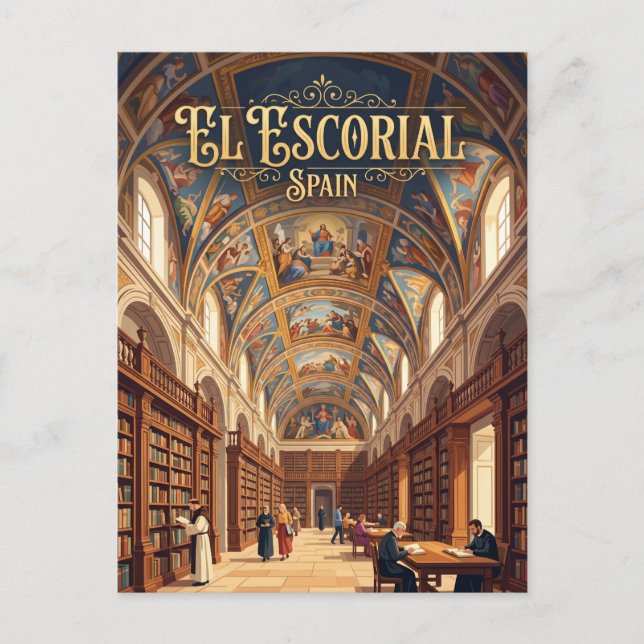 Cartão Postal Mosteiro do Escorial Espanha (Frente)