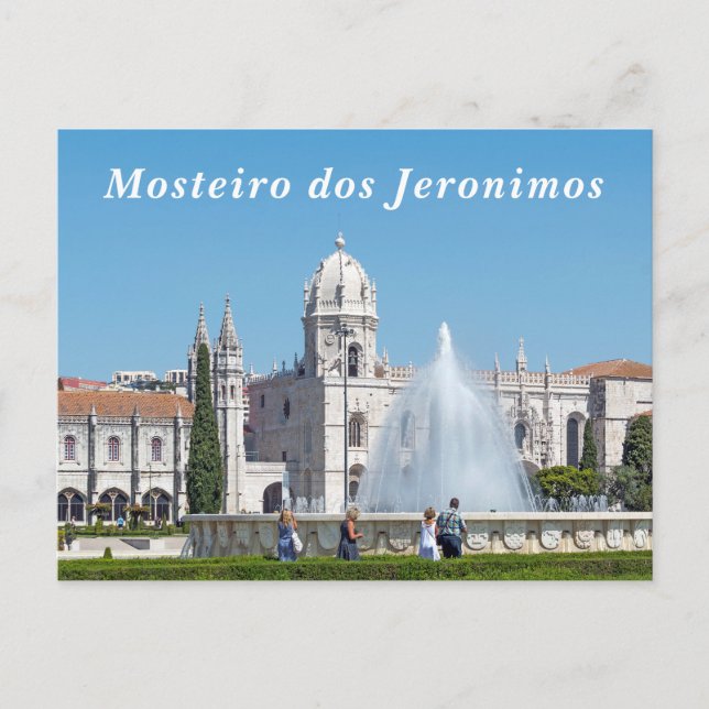 Cartão Postal Mosteiro dos Jeronimos. (Frente)