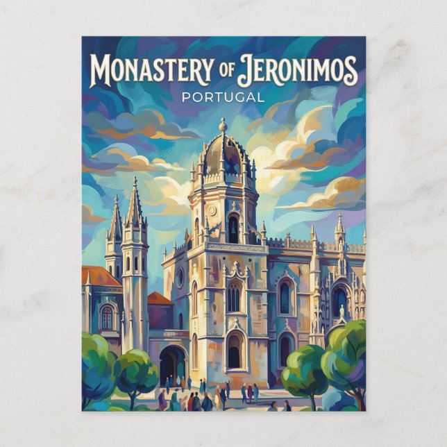 Cartão Postal Mosteiro dos Jerónimos Portugal (Frente)