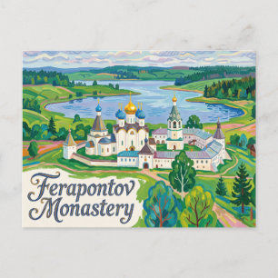 Cartão Postal Mosteiro Ferapontov Rússia