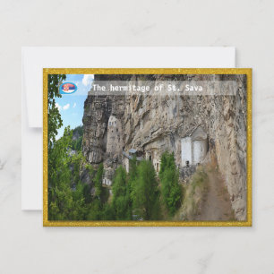 Cartão Postal MOSTEIROS SÉRVIOS - A ermida de St. Sava