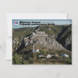 Cartão Postal MOSTEIROS SÉRVIOS - Fortaleza Mileševac