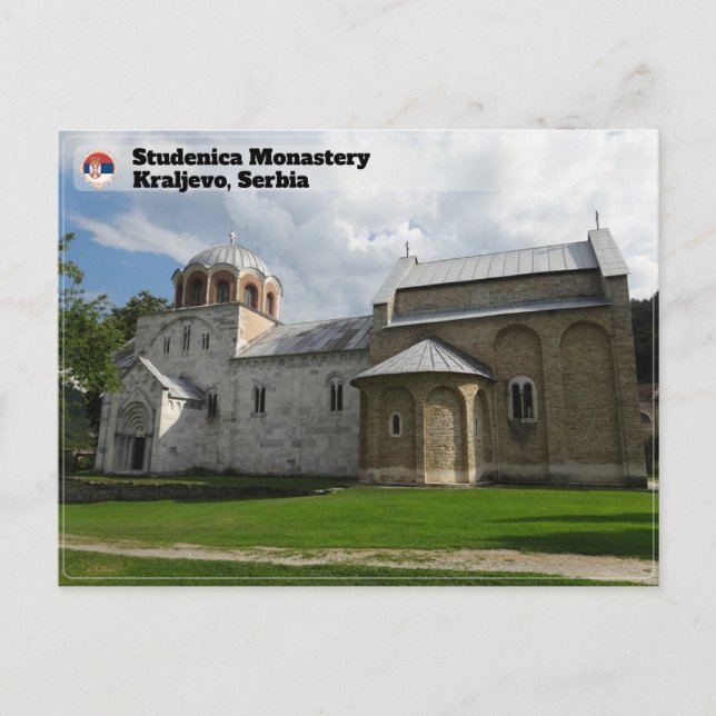 Cartão Postal MOSTEIROS SÉRVIOS - Mosteiro de Studenica (Frente)