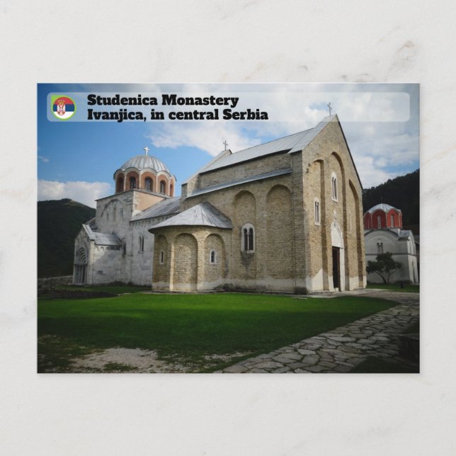 Cartão Postal MOSTEIROS SÉRVIOS - Mosteiro de Studenica (Frente)