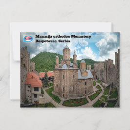 Cartão Postal MOSTEIROS SÉRVIOS - Mosteiro Manasija 2