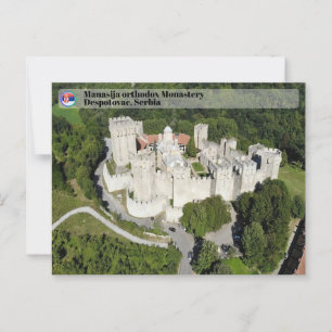 Cartão Postal MOSTEIROS SÉRVIOS - Mosteiro Manasija 3