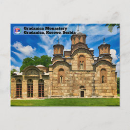 Cartão Postal MOSTEIROS SÉRVIOS - Mosteiro ortodoxo de Gračanica