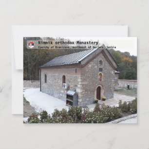 Cartão Postal MOSTEIROS SÉRVIOS - Mosteiro ortodoxo de Nimnik