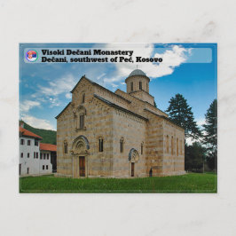 Cartão Postal MOSTEIROS SÉRVIOS - Mosteiro Visoki Dečani