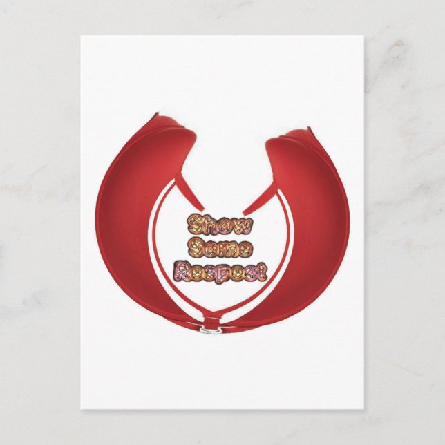 Cartão Postal Mostrar alguma respeito à Impressão de arte (Frente)