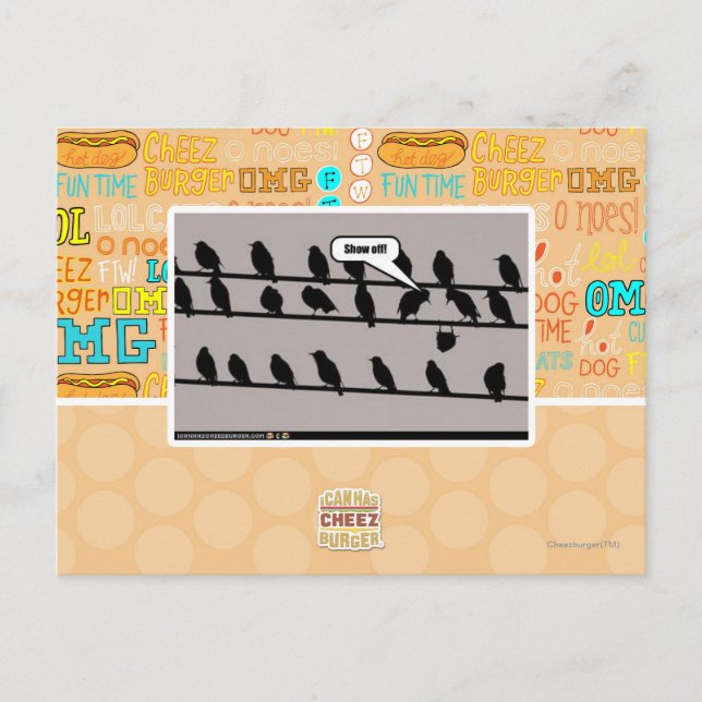 Cartão Postal Mostre fora! (Frente)