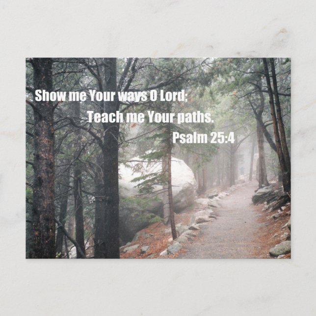 Cartão Postal Mostre-me seus modos, Senhor... (Frente)