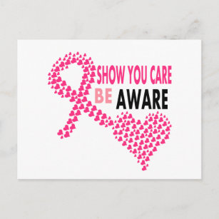 Cartão Postal Mostre-Se Atenção À Consciência Do Cancer Da Mama