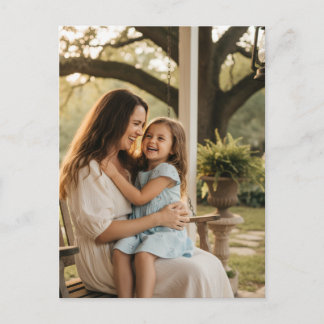 Cartão Postal Mother daughter love photo mothers day family gift