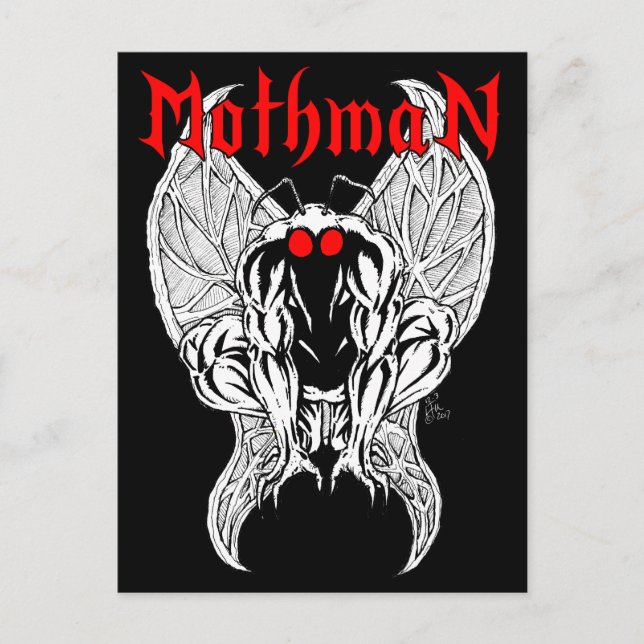 Cartão Postal Mothman (Frente)