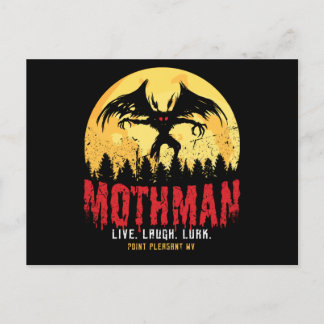 Cartão Postal Mothman Vintage Cryptid Point Pleasant Gift