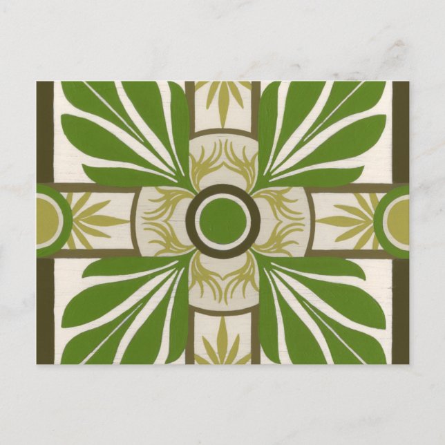 Cartão Postal Motif de Palma Não Embelado I (Frente)