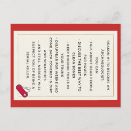 Cartão Postal Motivação Arqueologista mau