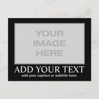 Cartão Postal Motivação/Demotivação Personalizada