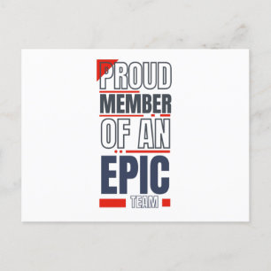 Cartão Postal Motivação do Trabalho em equipe de logotipo comerc