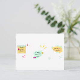 Cartão Postal Motivação e vibrações positivas