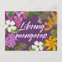 Cartão Postal Motivação Filipina de Libreng Mangarap