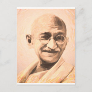 Cartão Postal Motivação Ghandi