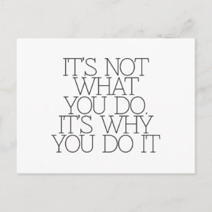 Cartão Postal Motivação, inspiração, palavras de sabedoria. cita