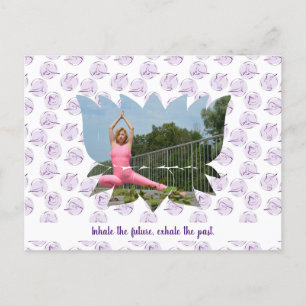 Cartão postal Motivado Lotus Blossom Yoga