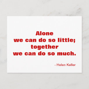 Cartão Postal Motivational Postcard about Friendship