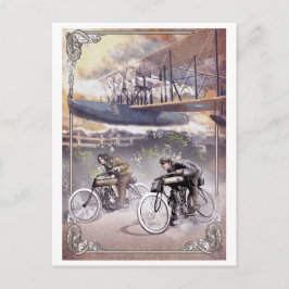 Cartão Postal moto de corrida britânico de 1900