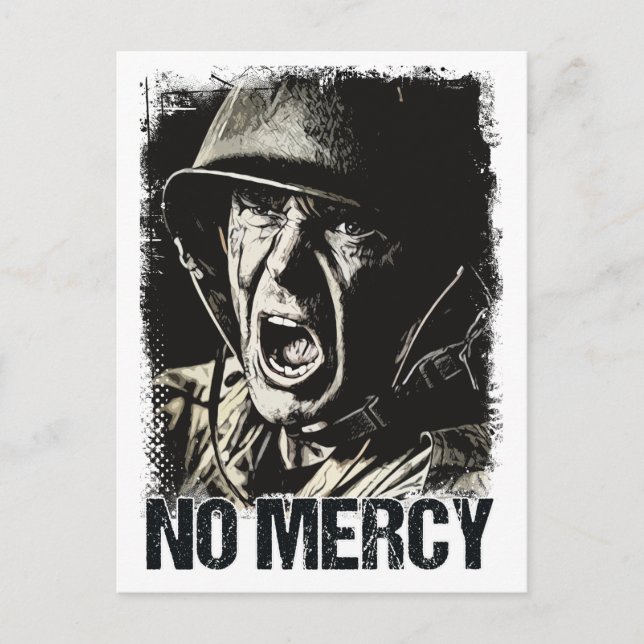 Cartão Postal Moto do Guerreiro Trabalho de arte do Estilo Vinta (Frente)