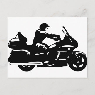 Cartão Postal moto-dourado