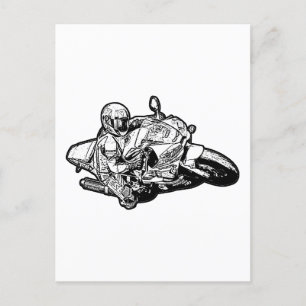 Cartão Postal Motocicleta