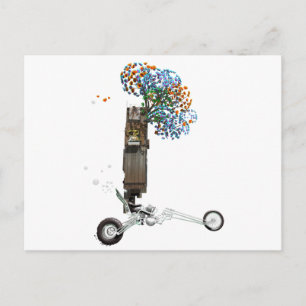Cartão Postal Motocicleta Chopper da Tree House