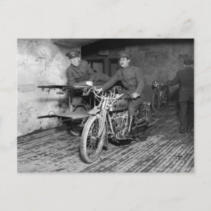 Cartão Postal Motocicleta militar EMT, 1910