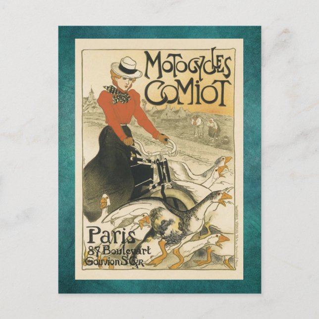 Cartão Postal Motocicletas Comiot Por Theophile-Alexandre Steinl (Frente)