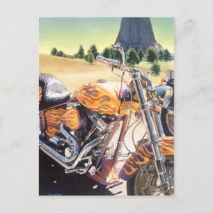 Cartão Postal Motociclo "El Diablo" na Aquarela do Deserto
